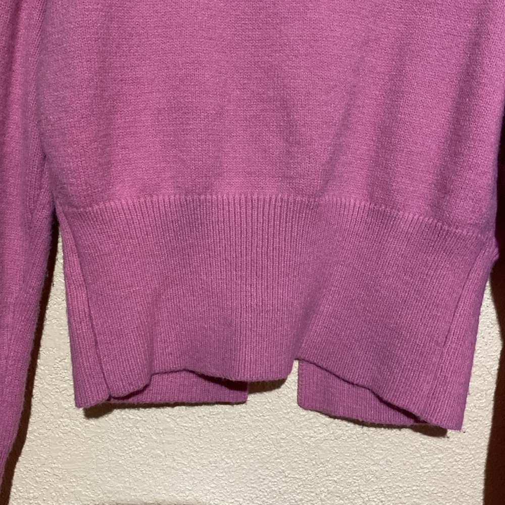 Cider Sweater Cardigan L Pink Stretchy Long Sleeve Buttons Acrylic Polyester - Picture 8 of 15